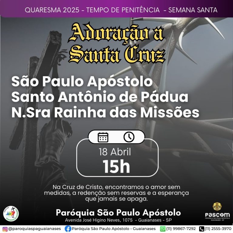 adoração da cruz